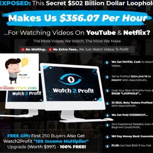 Watch2Profit Review | SHORT DEMO & $198,200 BONUSES